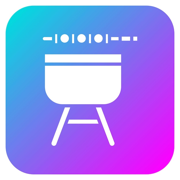 El icono vectorial de la barbacoa se puede usar para el conjunto de iconos de verano