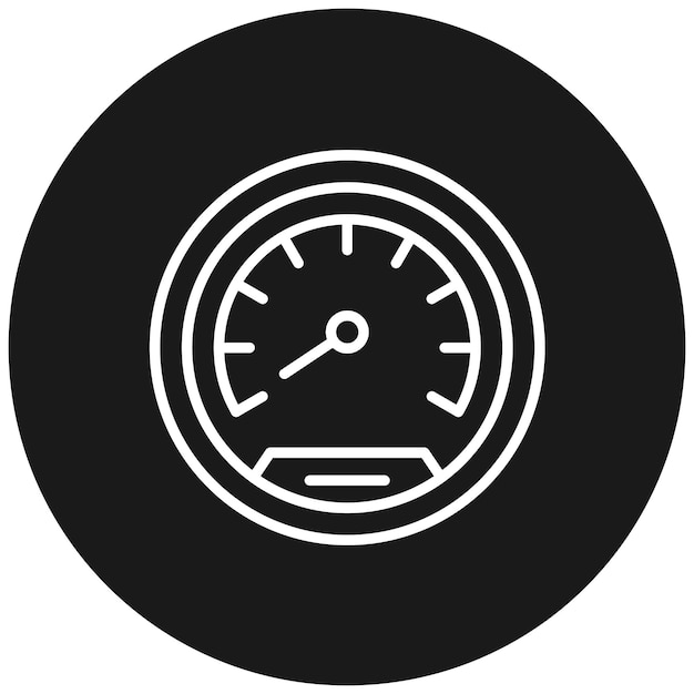El icono vectorial del barómetro se puede utilizar para el conjunto de iconos de física