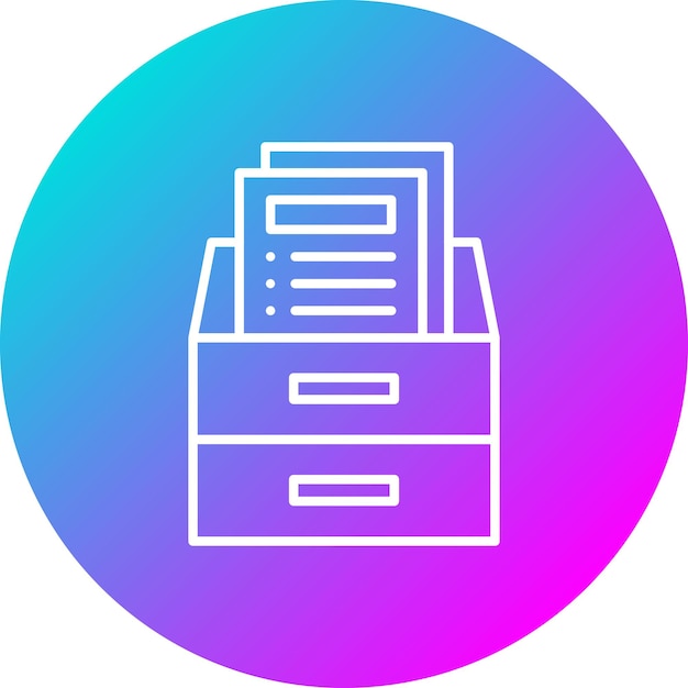 El icono vectorial de la base de datos de la biblioteca se puede utilizar para el conjunto de iconos de la biblioteca