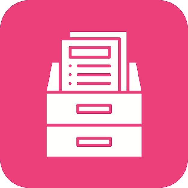 El icono vectorial de la base de datos de la biblioteca se puede utilizar para el conjunto de iconos de la biblioteca