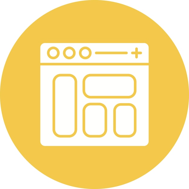 El icono vectorial de la base de datos se puede utilizar para el conjunto de iconos de programación informática