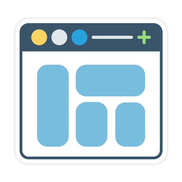 El icono vectorial de la base de datos se puede utilizar para el conjunto de iconos de programación informática