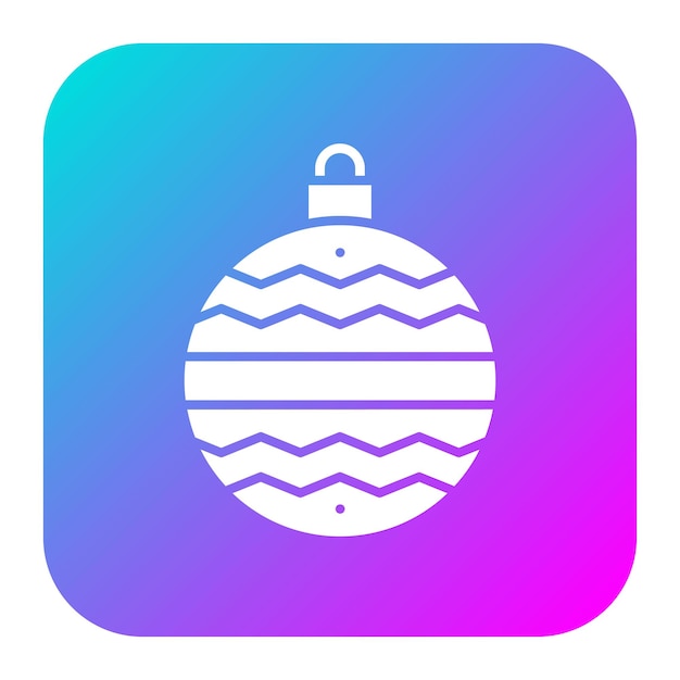 El icono vectorial de Bauble se puede usar para el conjunto de iconos de invierno