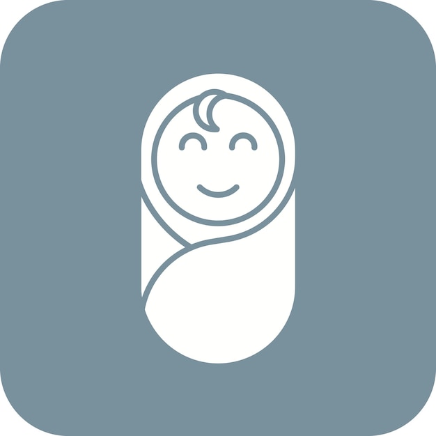 El icono vectorial de bebé se puede usar para el conjunto de iconos de bebé
