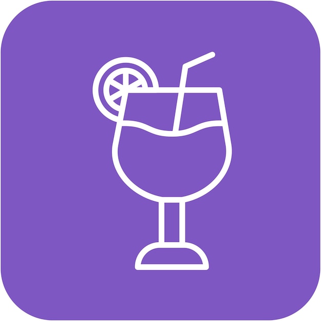 El icono vectorial de bebidas gratuitas se puede usar para el conjunto de iconos del casino