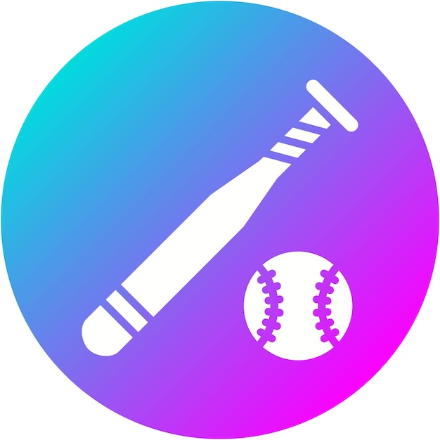 El icono vectorial de béisbol se puede usar para el conjunto de iconos de los Juegos Olímpicos