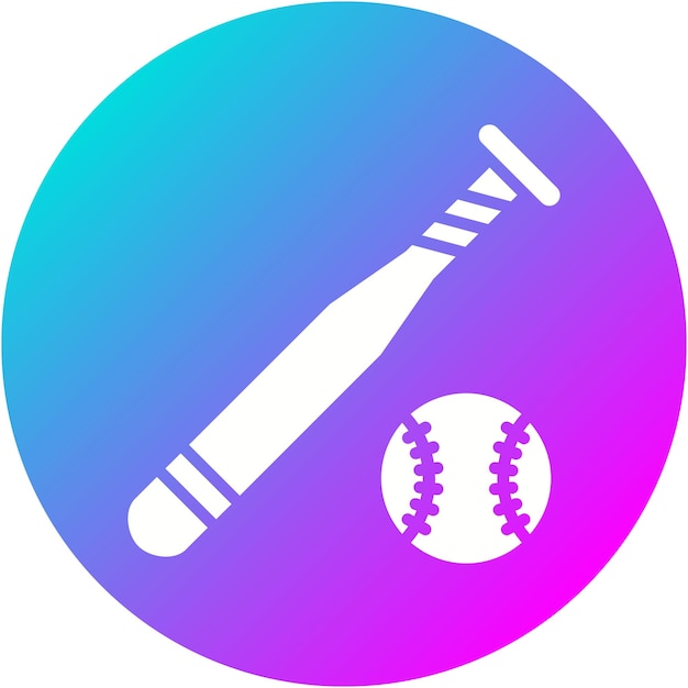 Vector el icono vectorial de béisbol se puede usar para el conjunto de iconos de los juegos olímpicos