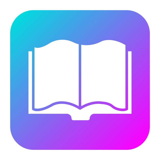 El icono vectorial de la bibliografía se puede utilizar para el conjunto de iconos de literatura