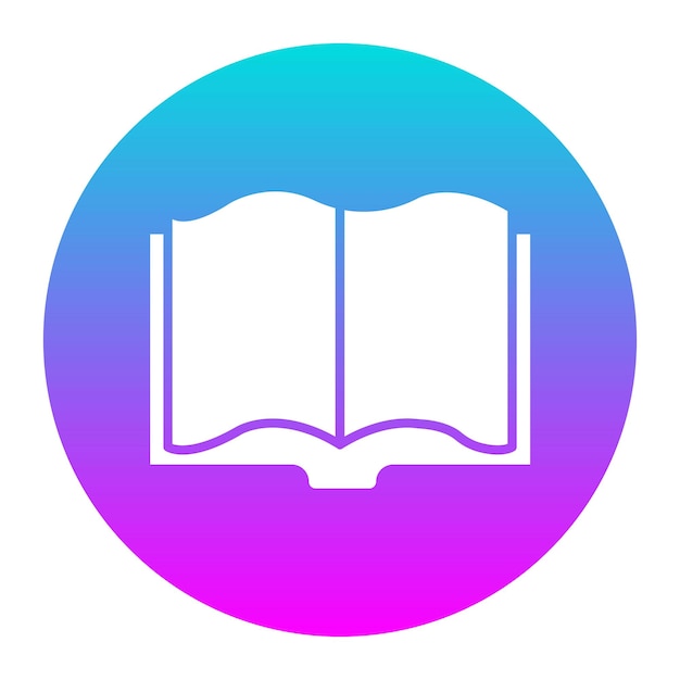 El icono vectorial de la bibliografía se puede utilizar para el conjunto de iconos de literatura