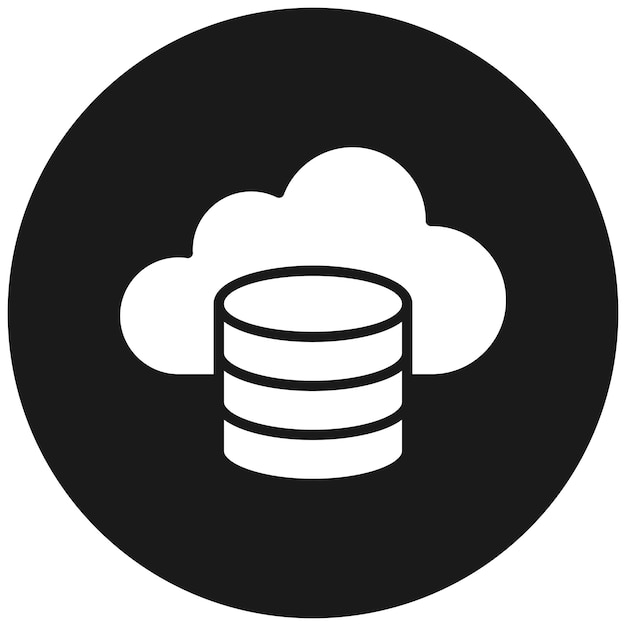 El icono vectorial de Big Data se puede utilizar para el conjunto de iconos de marketing web