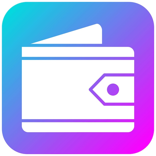 El icono vectorial de la billetera se puede utilizar para el conjunto de iconos de finanzas y dinero