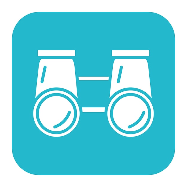 El icono vectorial binocular se puede utilizar para el conjunto de iconos de negocios y finanzas