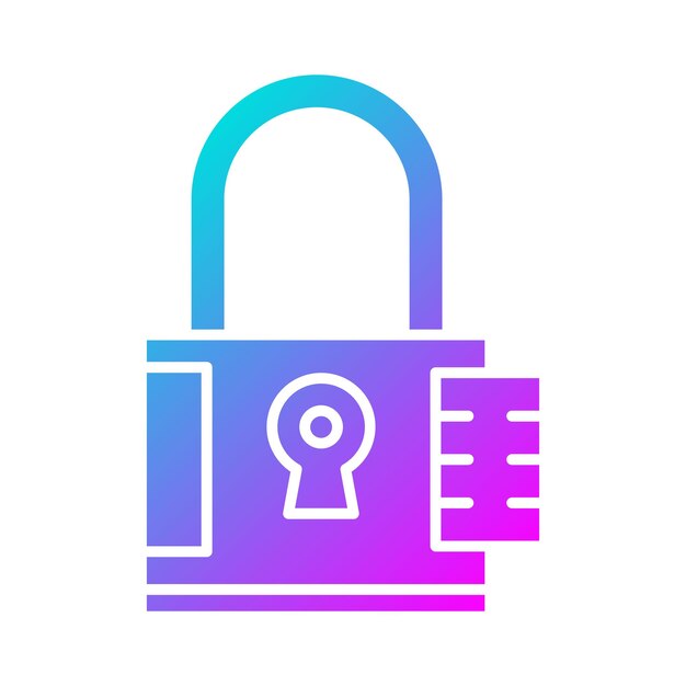 El icono vectorial bloqueado se puede utilizar para el conjunto de iconos SEO y SEM