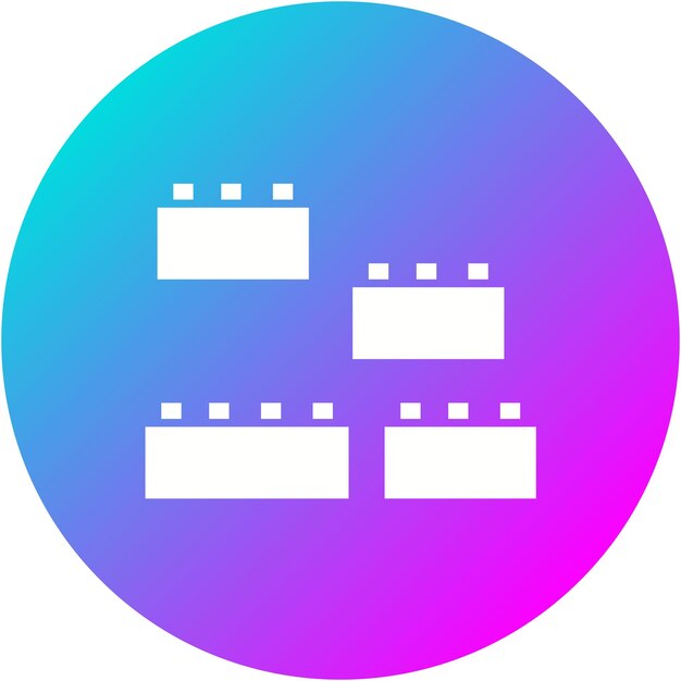 El icono vectorial de bloques se puede usar para el conjunto de iconos de bebé