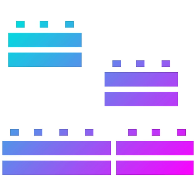 El icono vectorial de bloques se puede usar para el conjunto de iconos de la ducha de bebé