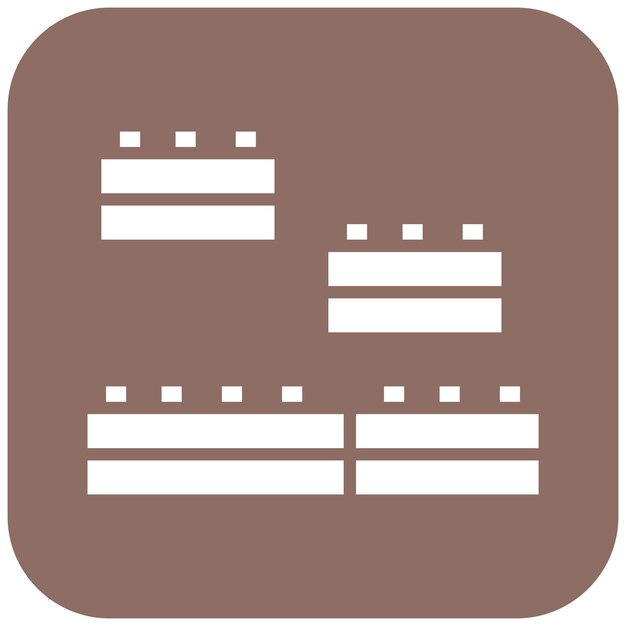 El icono vectorial de bloques se puede usar para el conjunto de iconos de la ducha de bebé