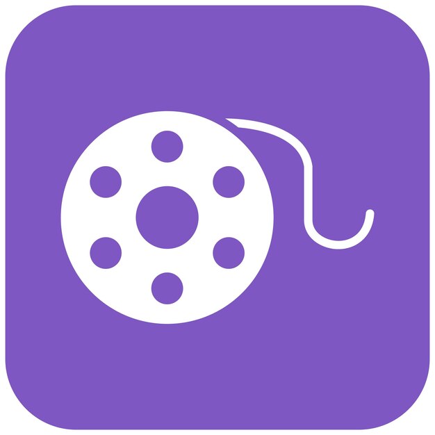 El icono vectorial de Bobbin se puede usar para el conjunto de iconos de Art and Craft Supplies