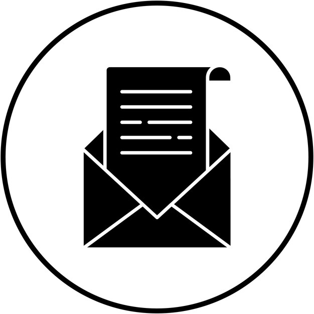 El icono vectorial del boletín de noticias se puede utilizar para el conjunto de iconos de noticias y medios