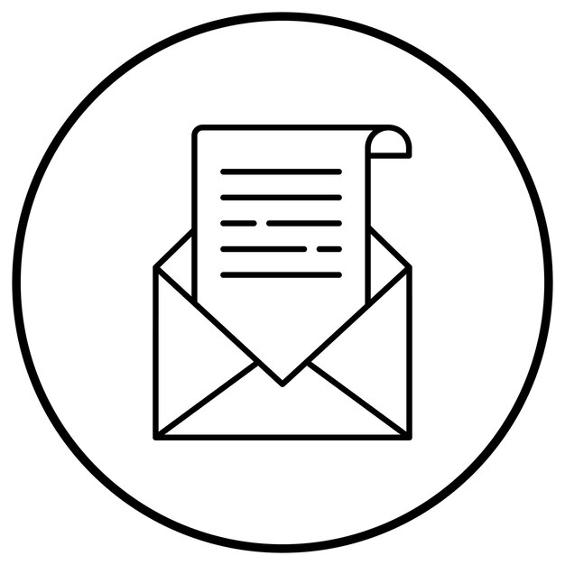 El icono vectorial del boletín de noticias se puede utilizar para el conjunto de iconos de noticias y medios
