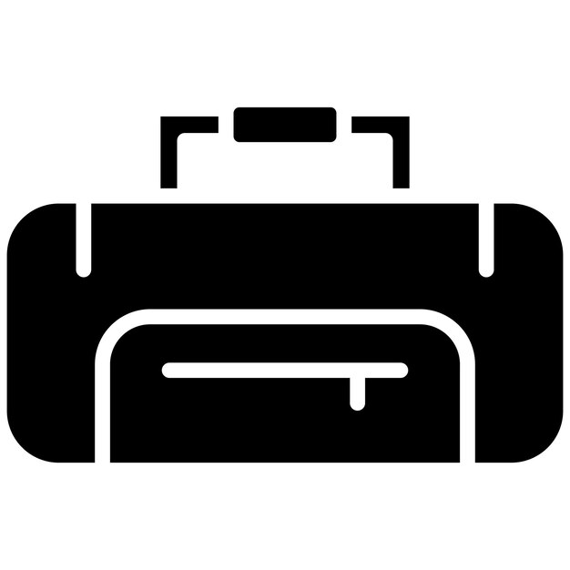 El icono vectorial de la bolsa deportiva se puede usar para el conjunto de iconos de rugby