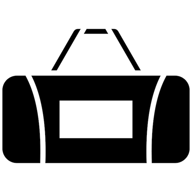 El icono vectorial de la bolsa deportiva se puede usar para el conjunto de iconos de voleibol