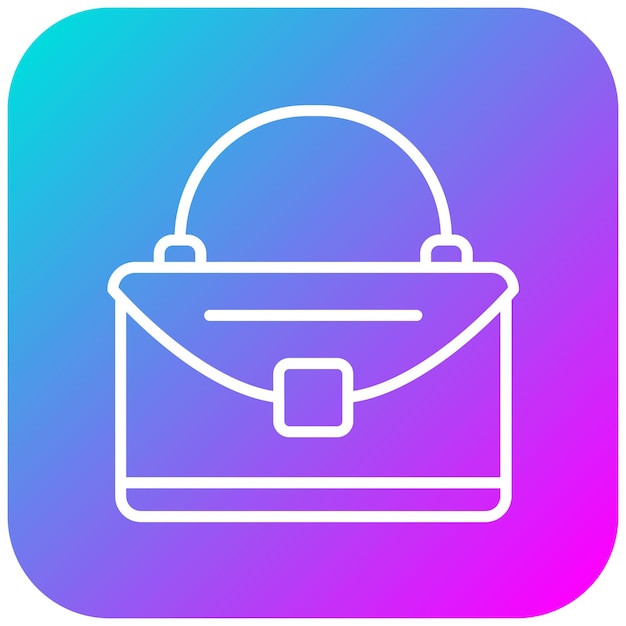 El icono vectorial de la bolsa de mano se puede usar para el conjunto de iconos de lujo