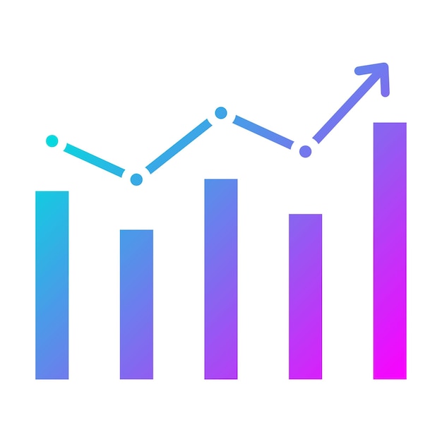 El icono vectorial de la bolsa de valores se puede utilizar para el conjunto de iconos de inicio de negocios