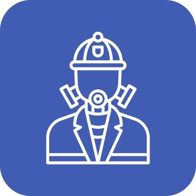 El icono vectorial de bomberos se puede usar para el conjunto de iconos de bomberos
