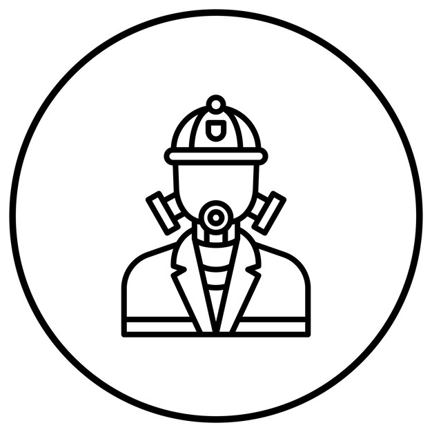 El icono vectorial de bomberos se puede usar para el conjunto de iconos de bomberos