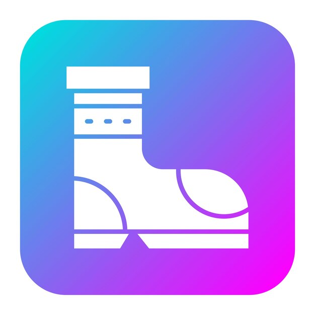 El icono vectorial de las botas de primavera se puede usar para el conjunto de iconos de primavera