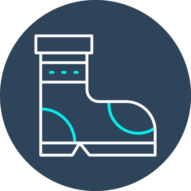 El icono vectorial de las botas de primavera se puede usar para el conjunto de iconos de primavera