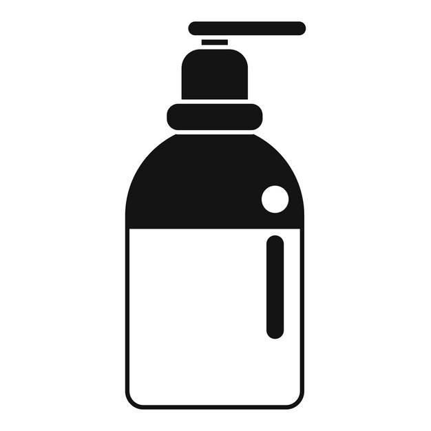 Ícono vectorial de la botella del dispensador de la bomba