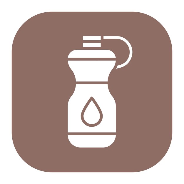 El icono vectorial de botellas de agua se puede usar para el conjunto de iconos de fútbol