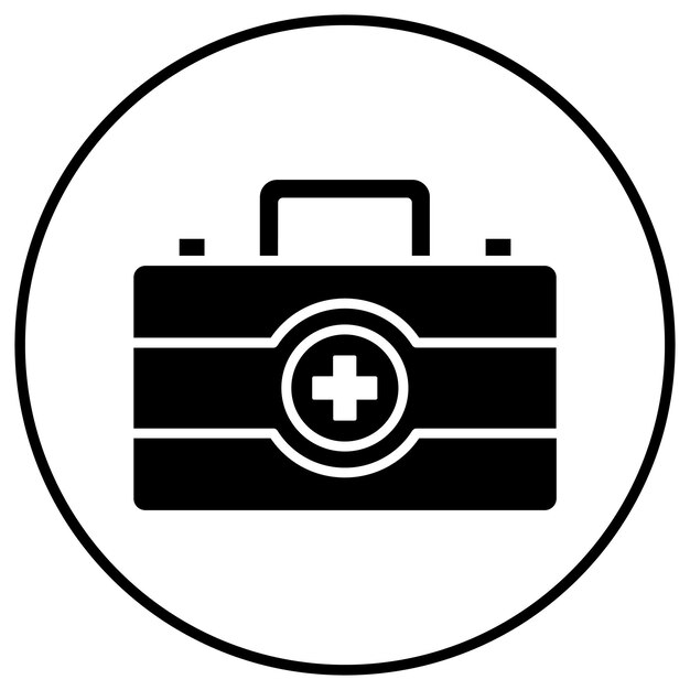 El icono vectorial del botiquín de primeros auxilios se puede usar para el conjunto de iconos de donaciones