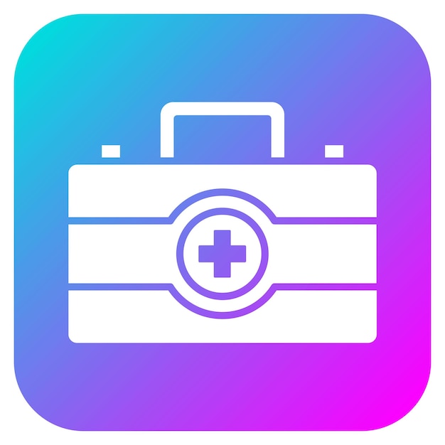 El icono vectorial del botiquín de primeros auxilios se puede usar para el conjunto de iconos de donaciones