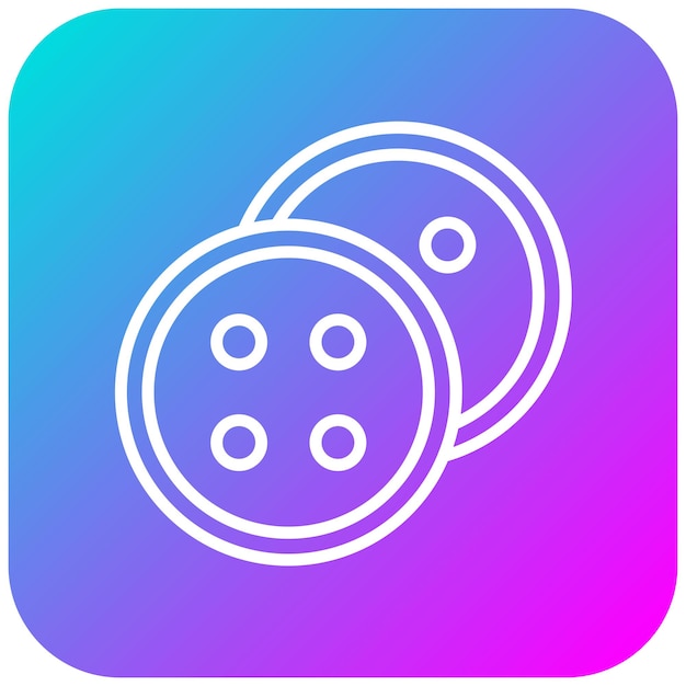 El icono vectorial del botón se puede utilizar para el conjunto de iconos de Art and Craft Supplies