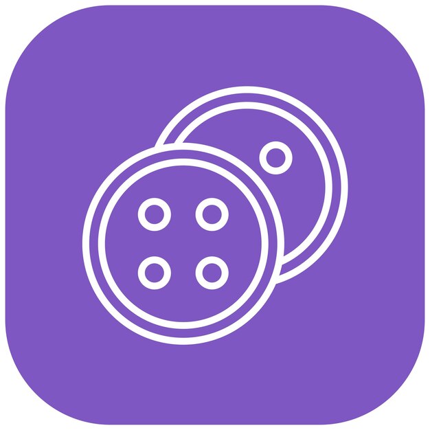 El icono vectorial del botón se puede utilizar para el conjunto de iconos de Art and Craft Supplies