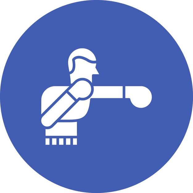 El icono vectorial de boxeo se puede usar para el conjunto de iconos de los Juegos Olímpicos