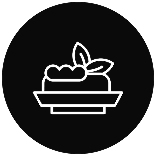 El icono vectorial de Bruschetta se puede usar para el conjunto de iconos de World Cuisine
