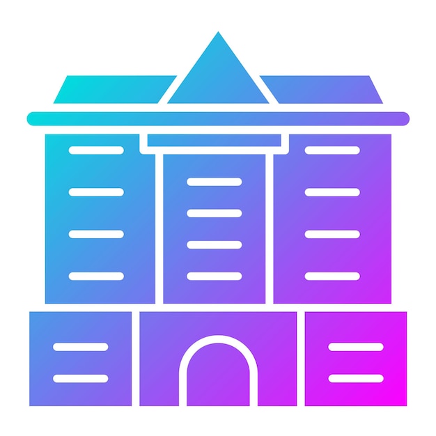 El icono vectorial de Buckingham se puede usar para el conjunto de iconos de puntos de referencia