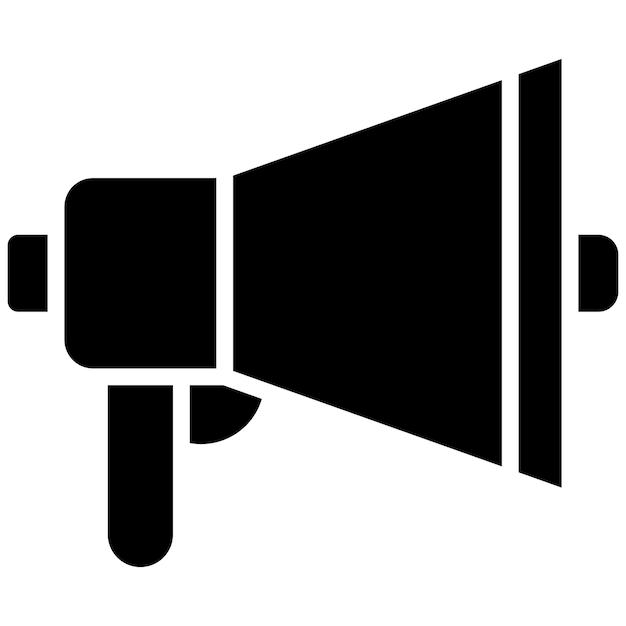 El icono vectorial de Bullhorn se puede usar para el conjunto de iconos de Rugby