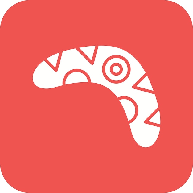 El icono vectorial de bumerang puede usarse para el conjunto de iconos de historia