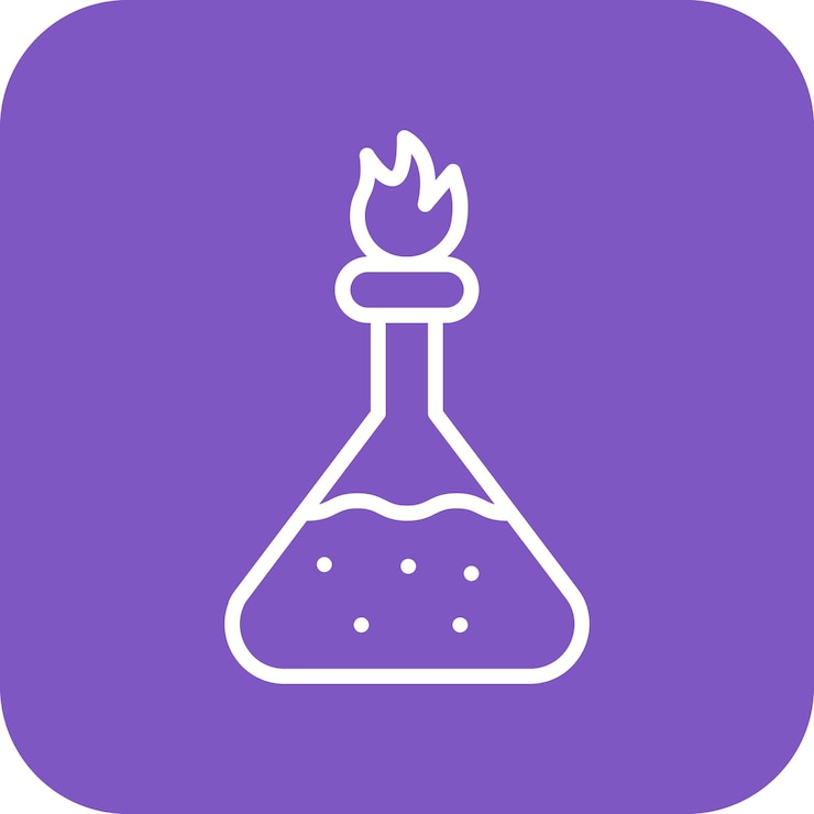 Vector el icono vectorial de bunsen burner se puede usar para el conjunto de iconos de química