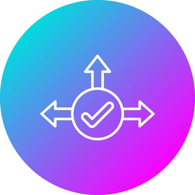 El icono vectorial de Business Ways se puede utilizar para el conjunto de iconos de inicio de negocios
