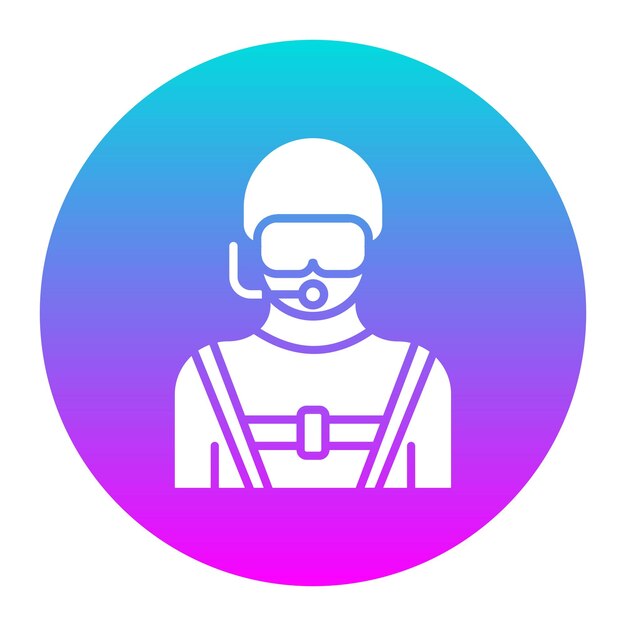 El icono vectorial del buzo macho se puede utilizar para el conjunto de iconos de vacaciones y turismo