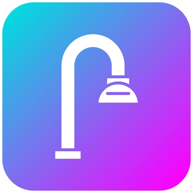 El icono vectorial de la cabeza de ducha se puede utilizar para el conjunto de iconos de artículos para el hogar