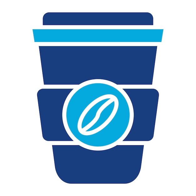 El icono vectorial de café para llevar se puede usar para el conjunto de iconos de entrega de alimentos