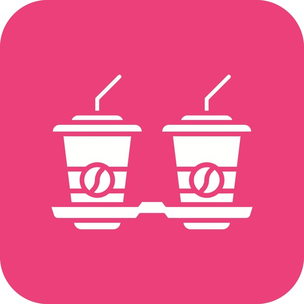 El icono vectorial de café para llevar se puede usar para el conjunto de iconos de la mañana y el desayuno
