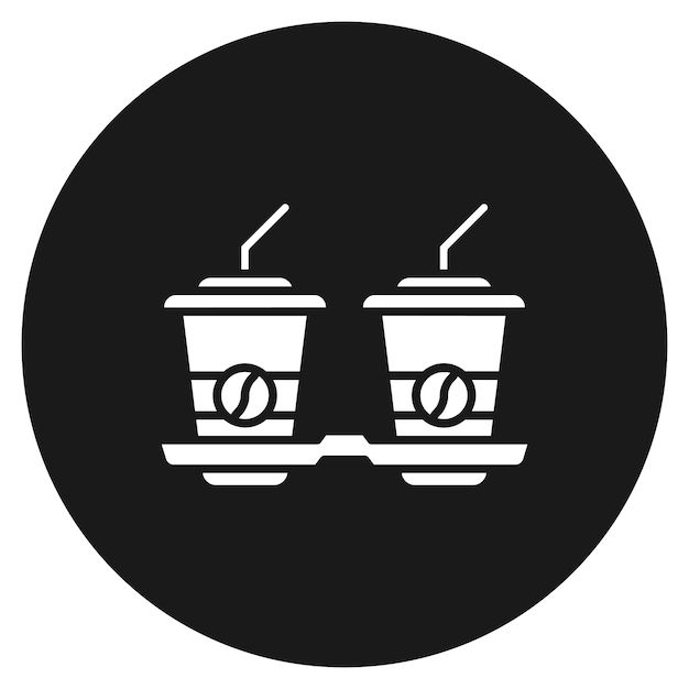 El icono vectorial de café para llevar se puede usar para el conjunto de iconos de la mañana y el desayuno