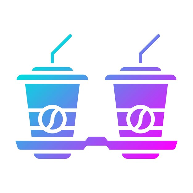 El icono vectorial de café para llevar se puede usar para el conjunto de iconos de la mañana y el desayuno